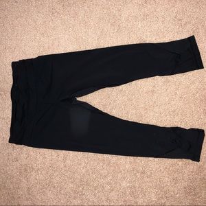 Lululemon Black Leggings with Mesh Detail